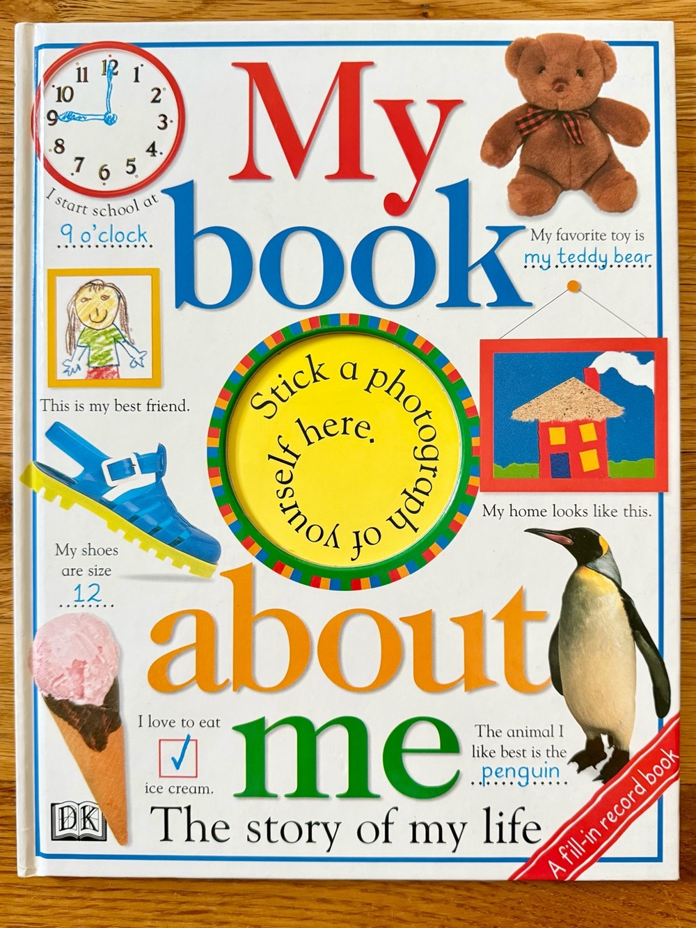 Vintage 1997 My Book About Me by Sandra Jenkins Fill-In Children’s Book 📕